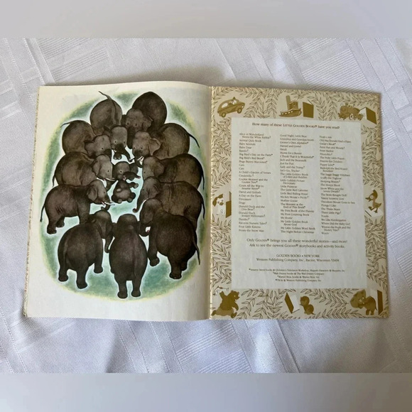 Vintage Little Golden Book The Saggy Baggy Elephant 1974 Collectible - Picture 3 of 6